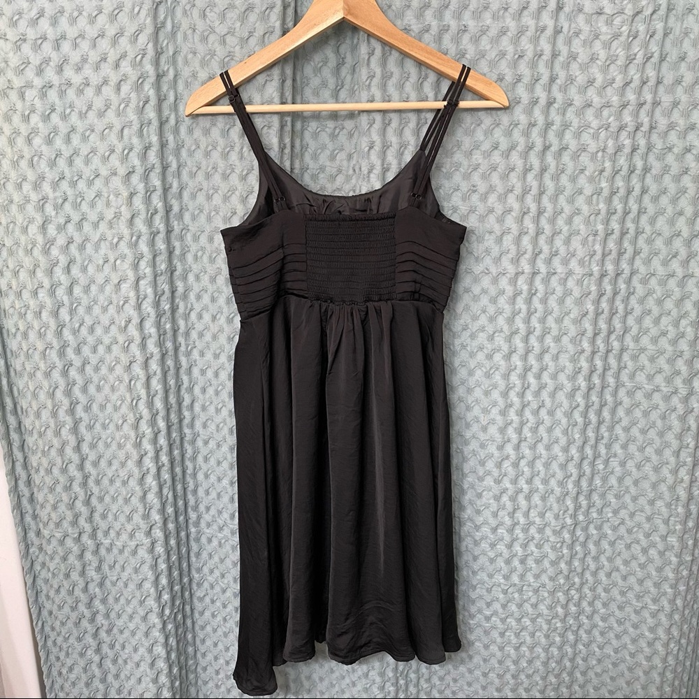 🌈5/$25 BUNDLE! H&M cute satin little black dress LBD - Picture 2 of 7